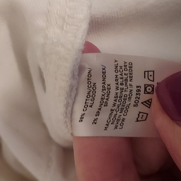 Loft White Jeans with Blue Side Stripe - Picture 14 of 14